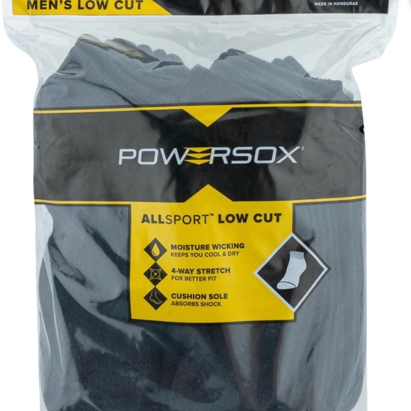 2 PowerSox Men's Cushion Low Cut Socks, 12-Pack 
1 each Black & White 24 total - Picture 8 of 12